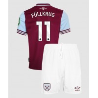 Dětský fotbalový dres West Ham United Niclas Fullkrug #11 2024-25 Domácí Krátký Rukáv (+ trenýrky)